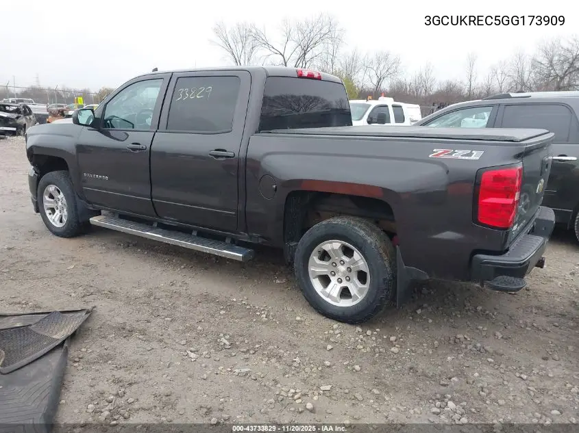 3GCUKREC5GG173909 2016 Chevrolet Silverado 1500 2Lt
