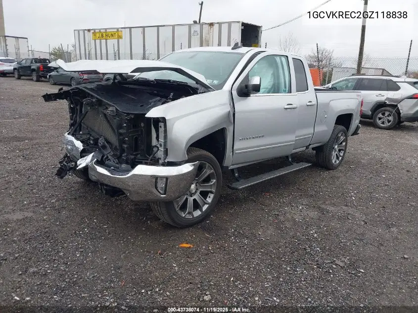 1GCVKREC2GZ118838 2016 Chevrolet Silverado 1500 1Lt