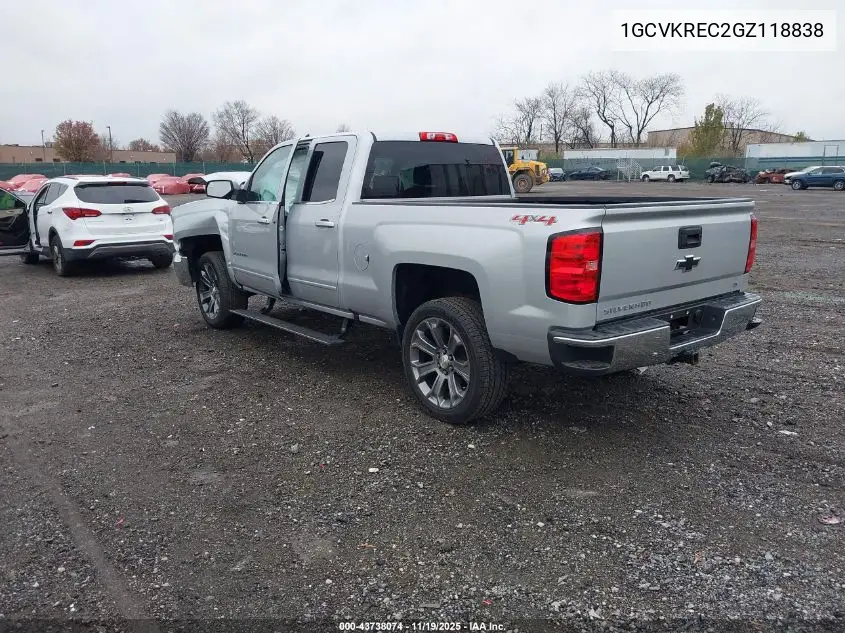 1GCVKREC2GZ118838 2016 Chevrolet Silverado 1500 1Lt