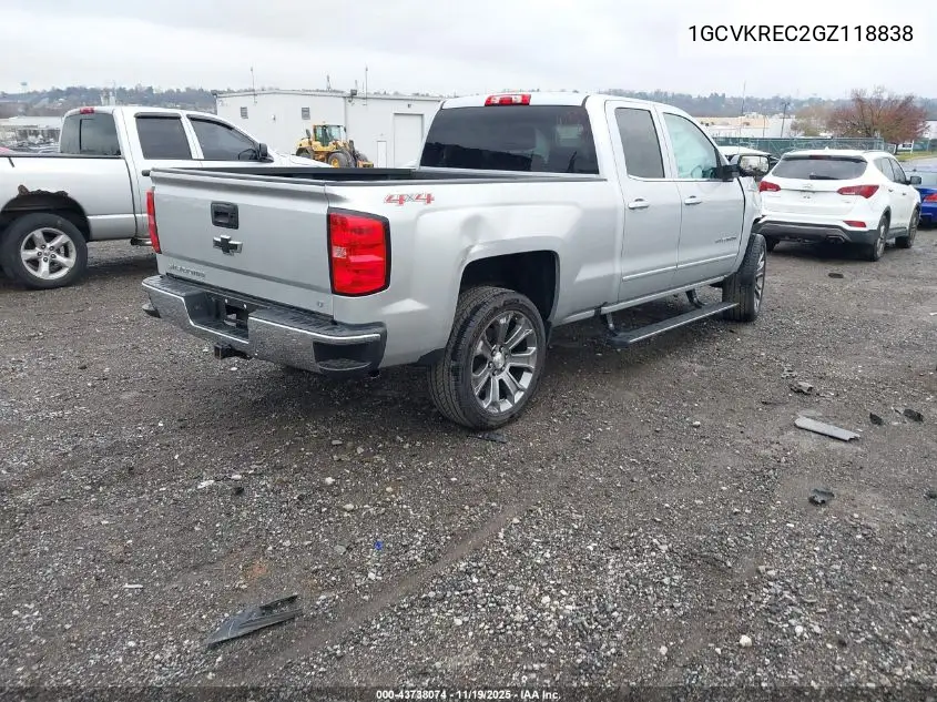 1GCVKREC2GZ118838 2016 Chevrolet Silverado 1500 1Lt