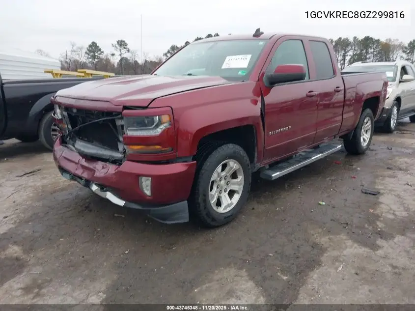 1GCVKREC8GZ299816 2016 Chevrolet Silverado 1500 2Lt