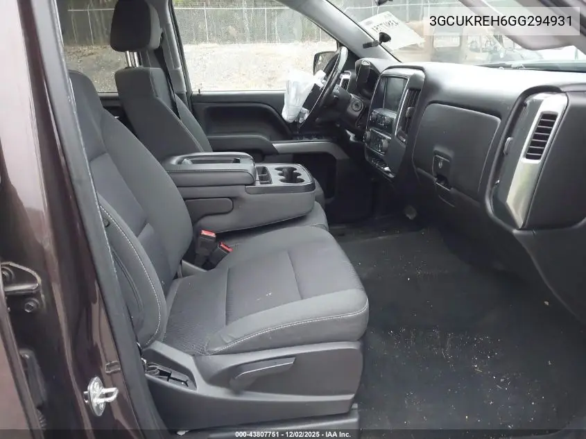 3GCUKREH6GG294931 2016 Chevrolet Silverado 1500 2Lt