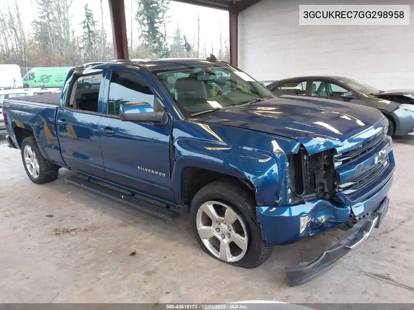 3GCUKREC7GG298958 2016 Chevrolet Silverado 1500 2Lt