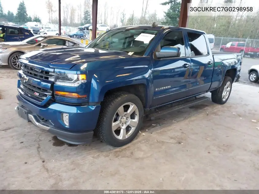 3GCUKREC7GG298958 2016 Chevrolet Silverado 1500 2Lt