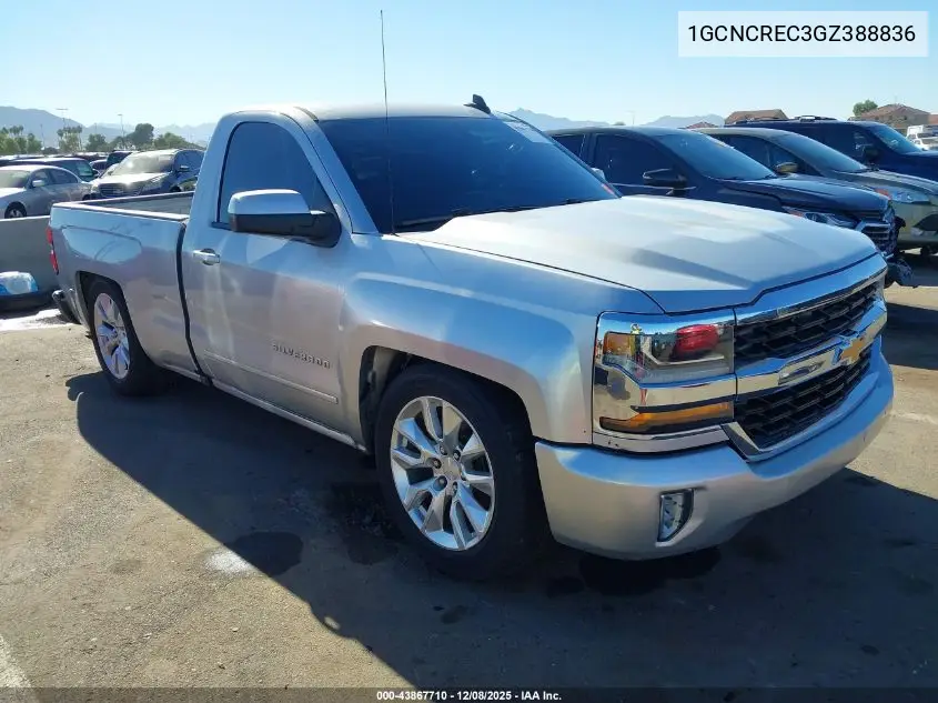 1GCNCREC3GZ388836 2016 Chevrolet Silverado 1500 1Lt
