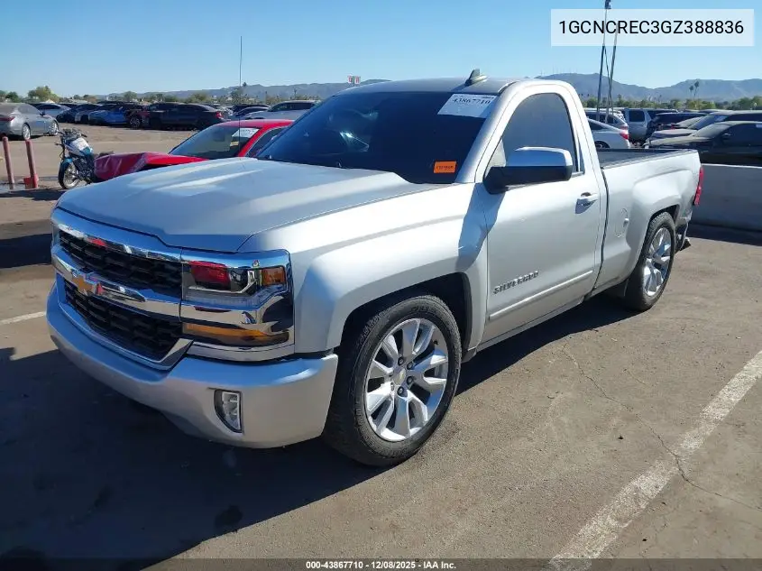 1GCNCREC3GZ388836 2016 Chevrolet Silverado 1500 1Lt