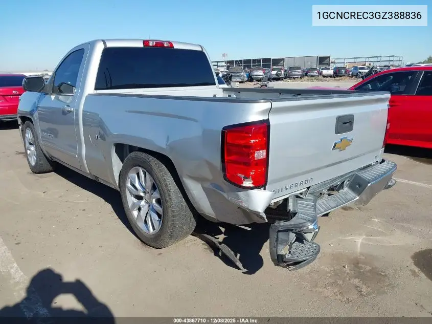 1GCNCREC3GZ388836 2016 Chevrolet Silverado 1500 1Lt
