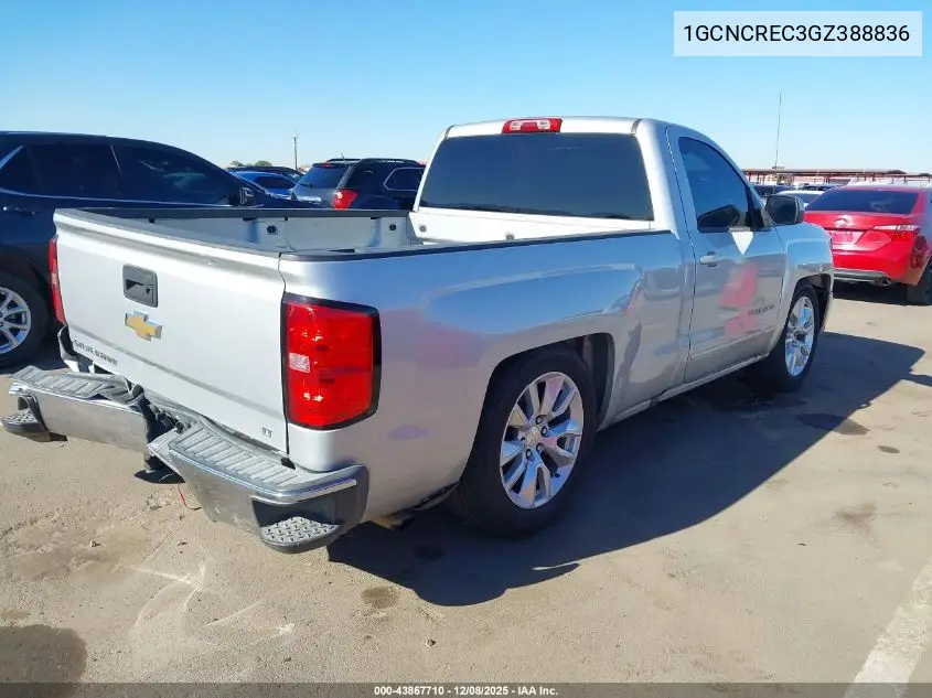 1GCNCREC3GZ388836 2016 Chevrolet Silverado 1500 1Lt