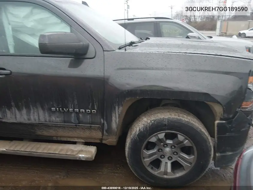 3GCUKREH7GG189590 2016 Chevrolet Silverado 1500 2Lt