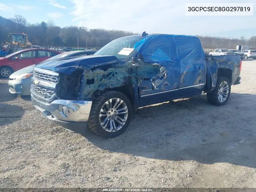 3GCPCSEC8GG297819 2016 Chevrolet Silverado 1500 1Lz
