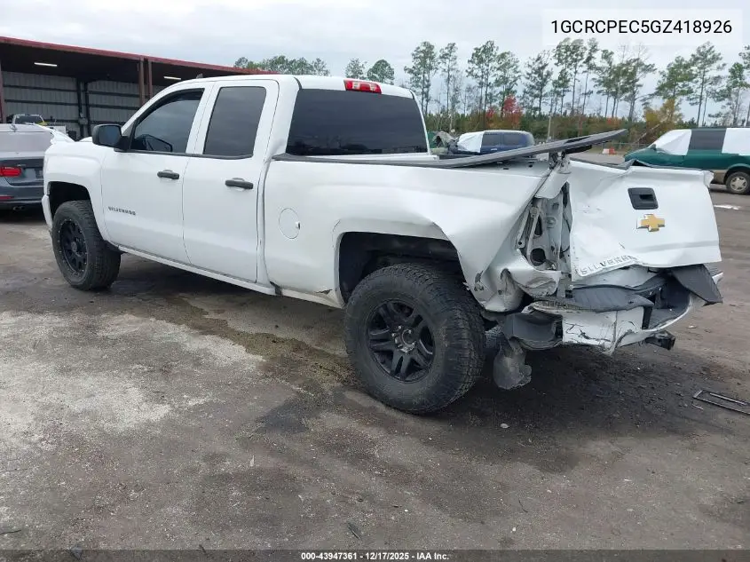 1GCRCPEC5GZ418926 2016 Chevrolet Silverado 1500 Custom