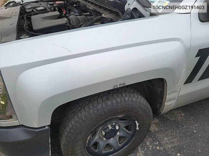 1GCNCNEH0GZ191403 2016 Chevrolet Silverado 1500 Wt