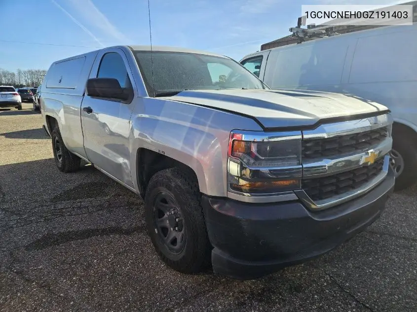 1GCNCNEH0GZ191403 2016 Chevrolet Silverado 1500 Wt