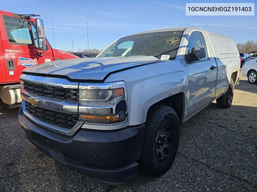 1GCNCNEH0GZ191403 2016 Chevrolet Silverado 1500 Wt
