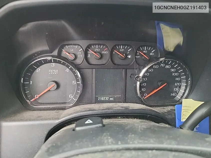 1GCNCNEH0GZ191403 2016 Chevrolet Silverado 1500 Wt