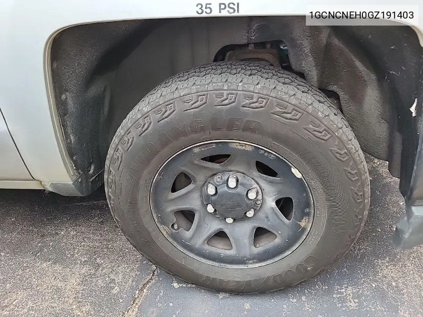 1GCNCNEH0GZ191403 2016 Chevrolet Silverado 1500 Wt