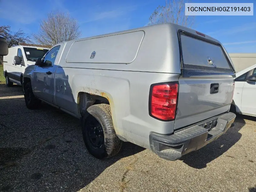 1GCNCNEH0GZ191403 2016 Chevrolet Silverado 1500 Wt