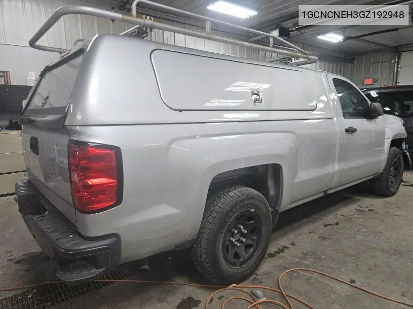 1GCNCNEH3GZ192948 2016 Chevrolet Silverado 1500 Wt