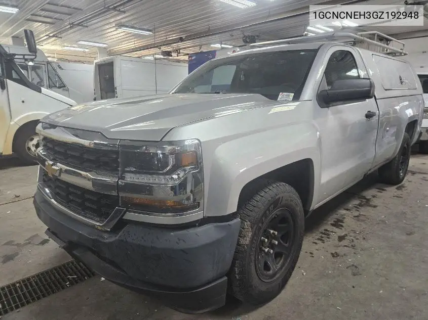 1GCNCNEH3GZ192948 2016 Chevrolet Silverado 1500 Wt