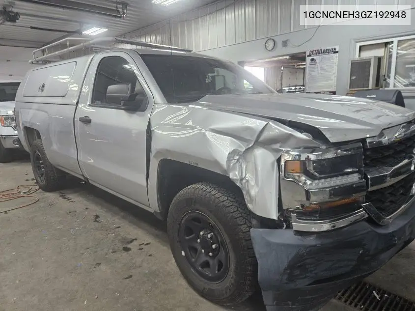 1GCNCNEH3GZ192948 2016 Chevrolet Silverado 1500 Wt