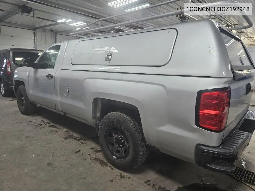 1GCNCNEH3GZ192948 2016 Chevrolet Silverado 1500 Wt