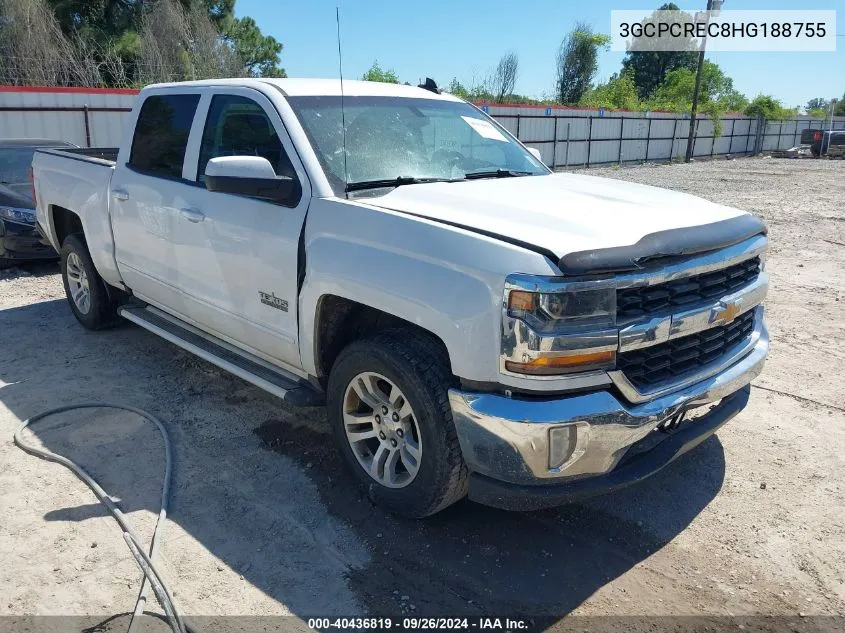 2017 Chevrolet Silverado 1500 1Lt VIN: 3GCPCREC8HG188755 Lot: 40436819