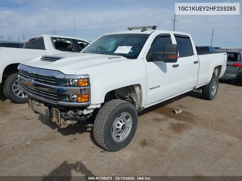 1GC1KUEY2HF235285 2017 Chevrolet Silverado 2500Hd Wt