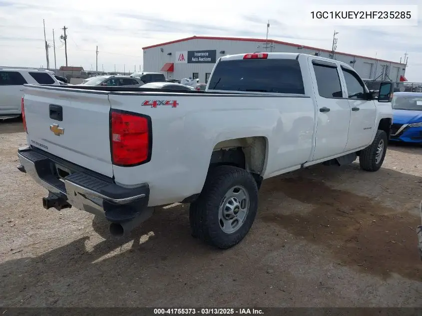 1GC1KUEY2HF235285 2017 Chevrolet Silverado 2500Hd Wt