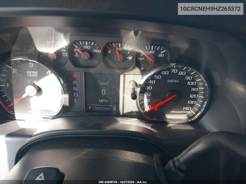 1GCRCNEH9HZ265372 2017 Chevrolet Silverado 1500 Wt