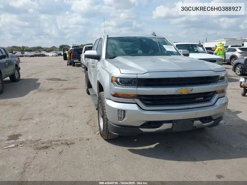 3GCUKREC6HG388927 2017 Chevrolet Silverado 1500 2Lt