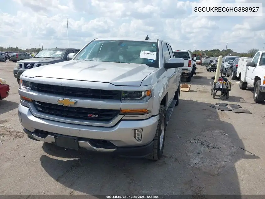 3GCUKREC6HG388927 2017 Chevrolet Silverado 1500 2Lt