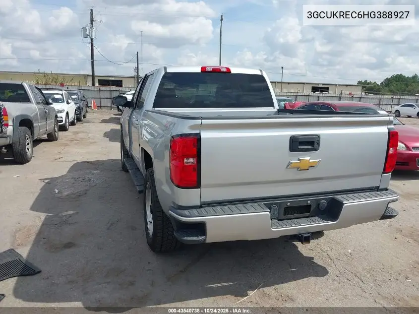 3GCUKREC6HG388927 2017 Chevrolet Silverado 1500 2Lt