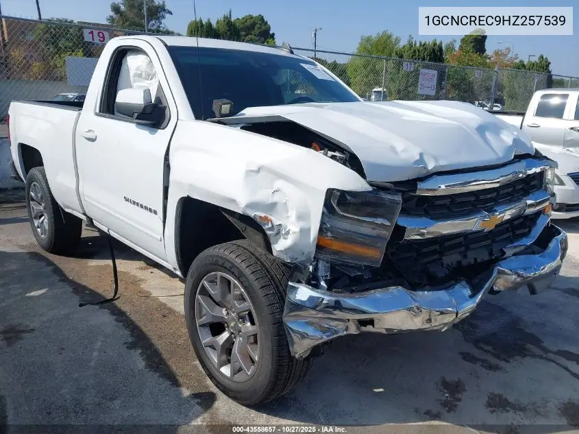 1GCNCREC9HZ257539 2017 Chevrolet Silverado 1500 1Lt