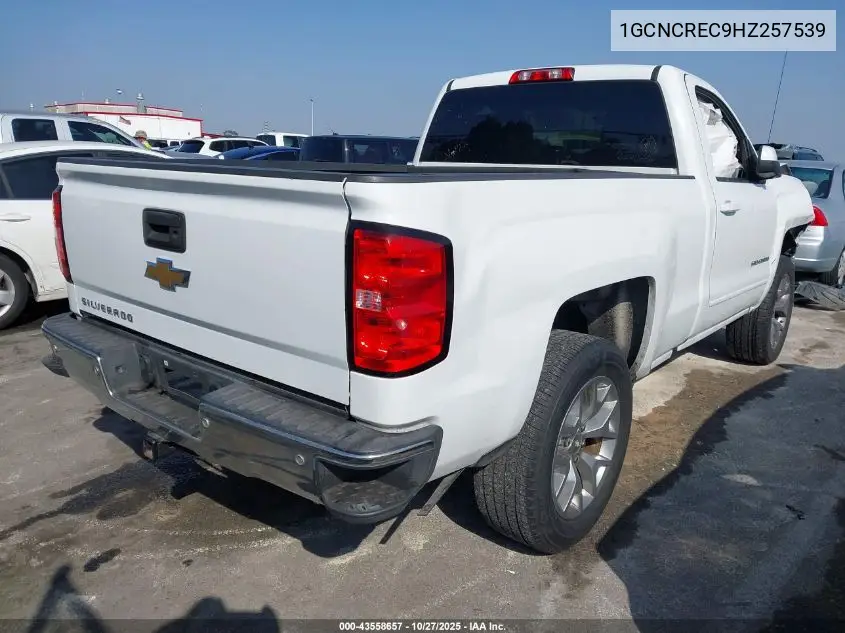 1GCNCREC9HZ257539 2017 Chevrolet Silverado 1500 1Lt