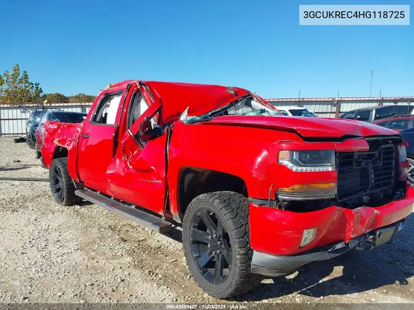 3GCUKREC4HG118725 2017 Chevrolet Silverado 1500 2Lt