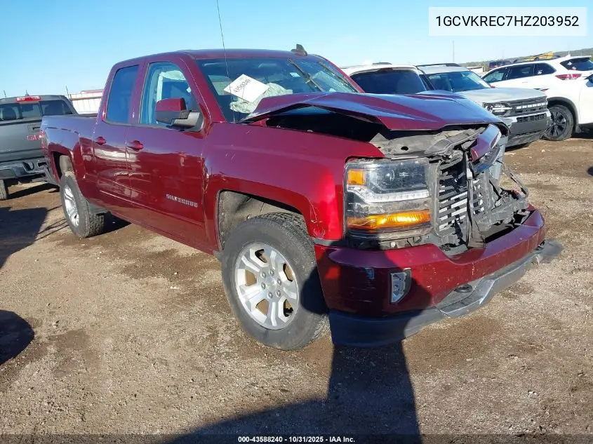 1GCVKREC7HZ203952 2017 Chevrolet Silverado 1500 2Lt