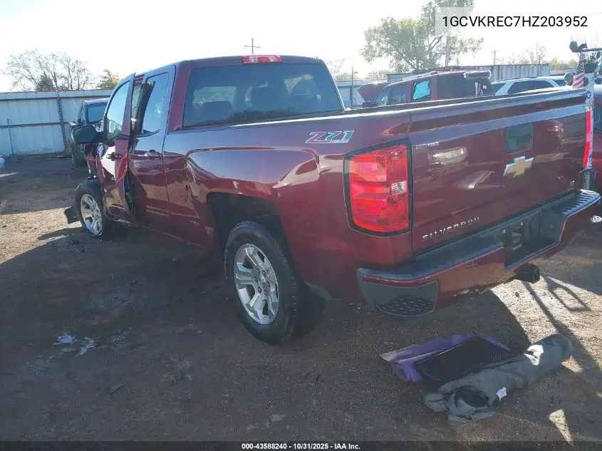 1GCVKREC7HZ203952 2017 Chevrolet Silverado 1500 2Lt
