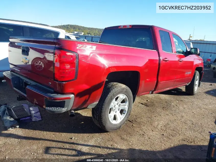 1GCVKREC7HZ203952 2017 Chevrolet Silverado 1500 2Lt