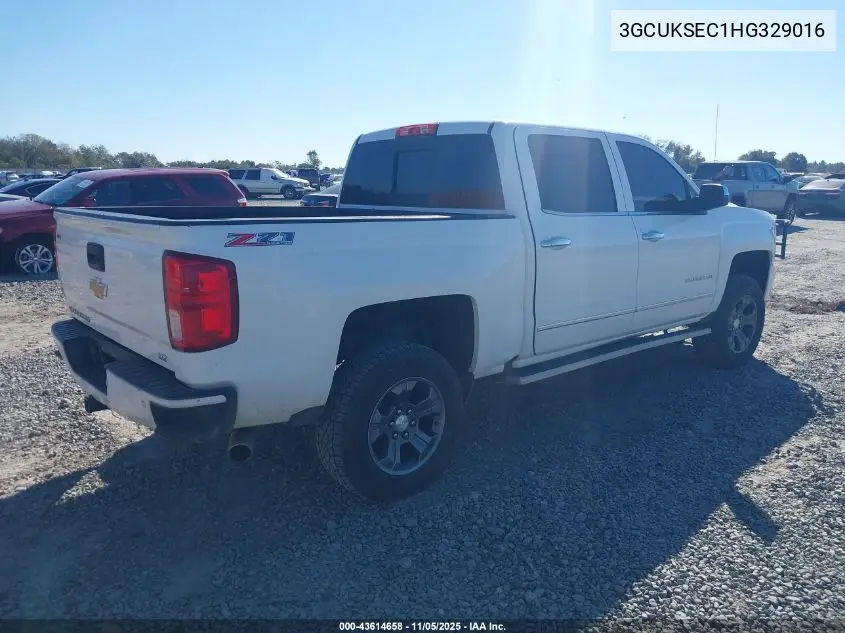 3GCUKSEC1HG329016 2017 Chevrolet Silverado 1500 2Lz