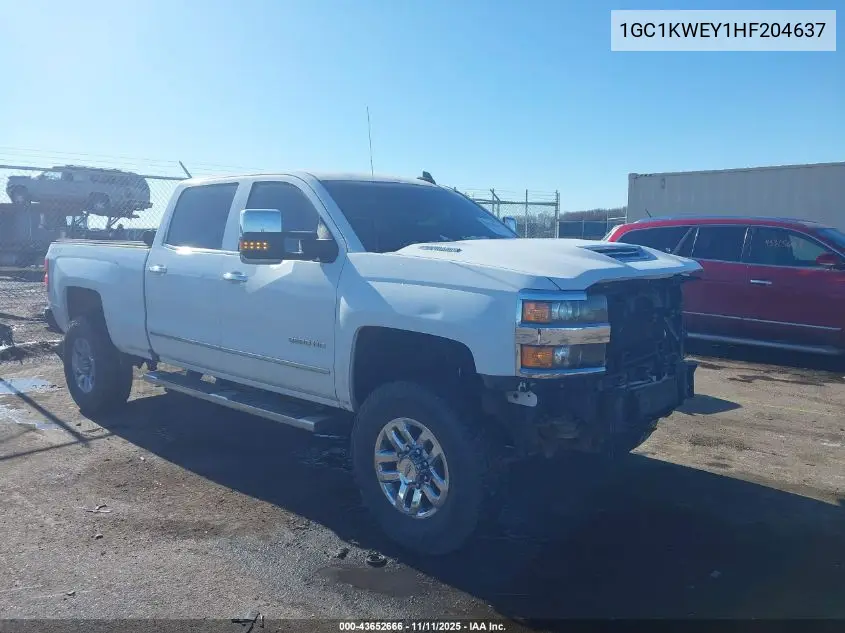 1GC1KWEY1HF204637 2017 Chevrolet Silverado 2500Hd Ltz