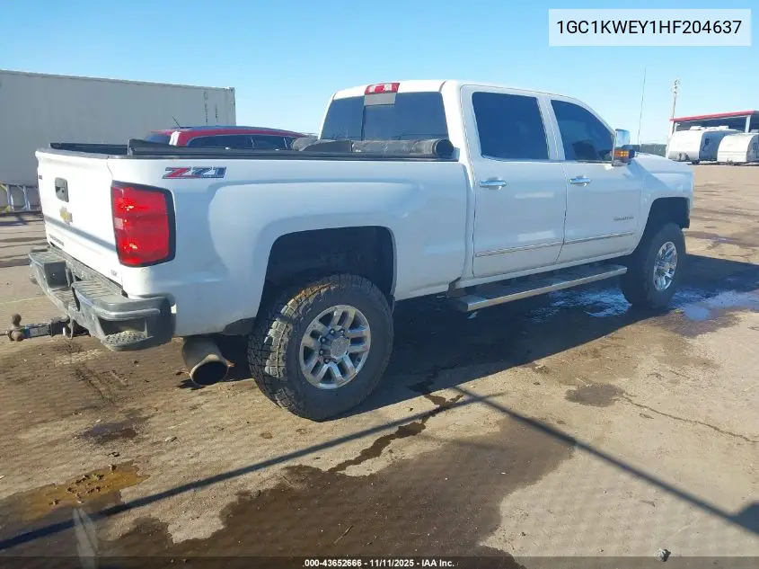 1GC1KWEY1HF204637 2017 Chevrolet Silverado 2500Hd Ltz