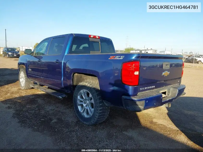 3GCUKREC1HG464781 2017 Chevrolet Silverado 1500 2Lt