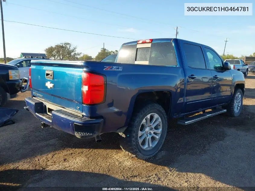 3GCUKREC1HG464781 2017 Chevrolet Silverado 1500 2Lt
