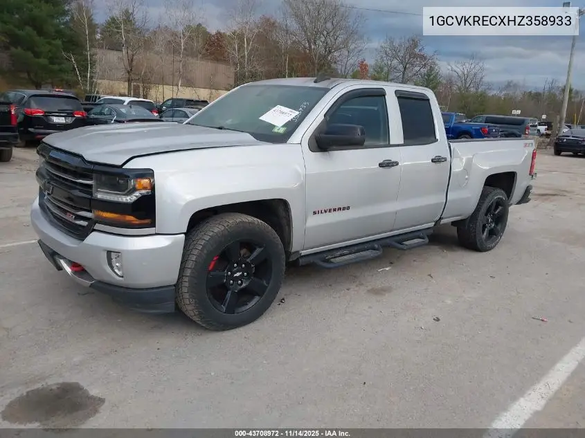 1GCVKRECXHZ358933 2017 Chevrolet Silverado 1500 2Lt