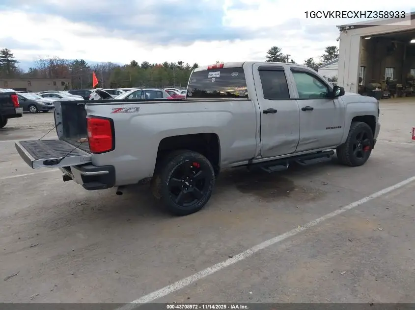1GCVKRECXHZ358933 2017 Chevrolet Silverado 1500 2Lt