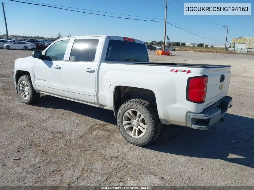 3GCUKREC5HG194163 2017 Chevrolet Silverado 1500 1Lt