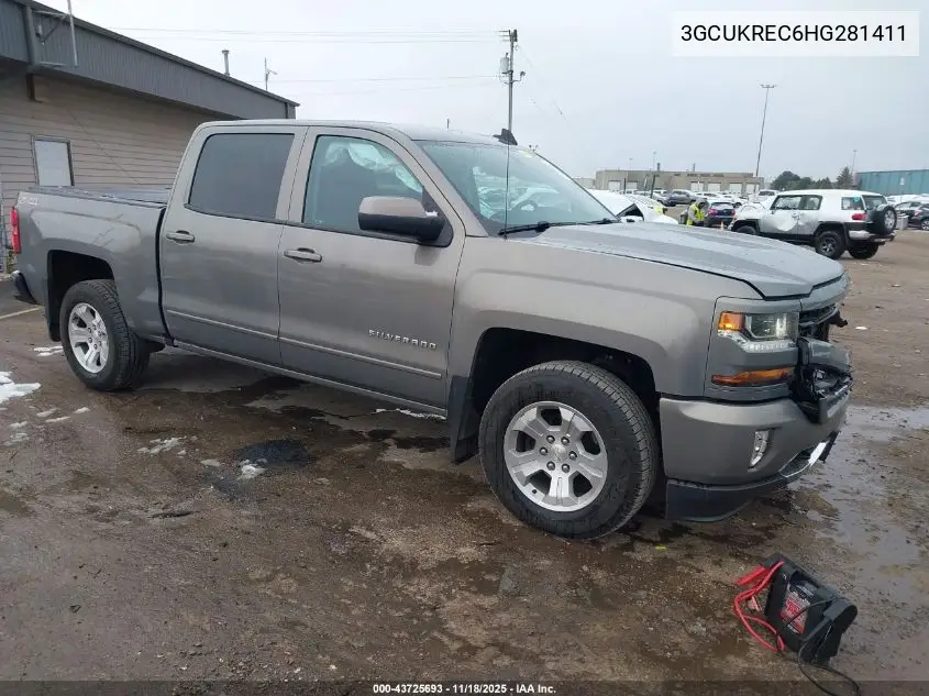 3GCUKREC6HG281411 2017 Chevrolet Silverado 1500 2Lt