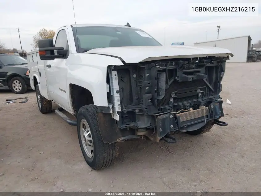 1GB0KUEGXHZ216215 2017 Chevrolet Silverado 2500Hd Wt
