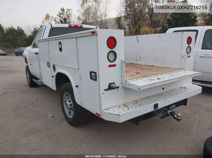 1GB0KUEGXHZ216215 2017 Chevrolet Silverado 2500Hd Wt