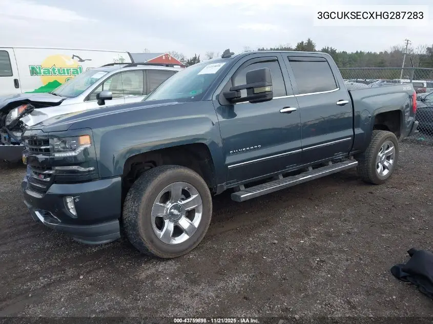 3GCUKSECXHG287283 2017 Chevrolet Silverado 1500 2Lz